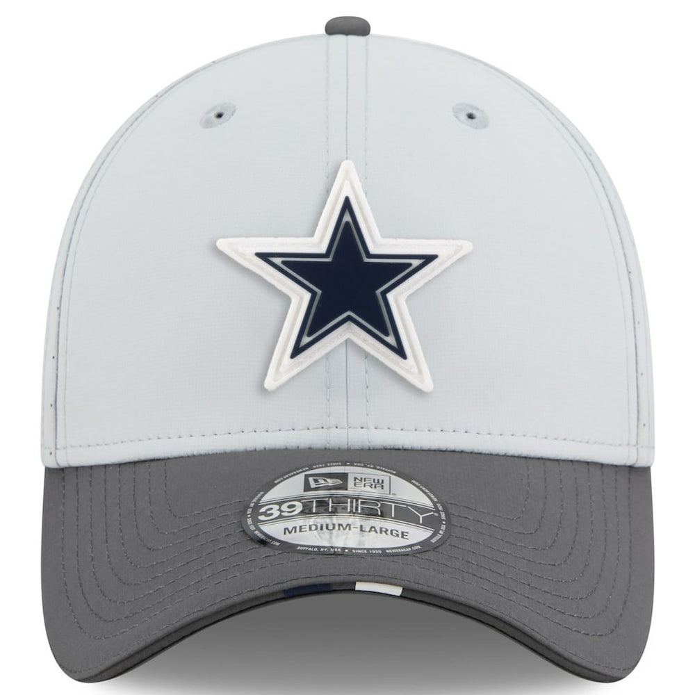 Dallas Cowboys New Era 2025 NFL Training Camp 39THIRTY Flex Hat - Gray/Graphite Hats