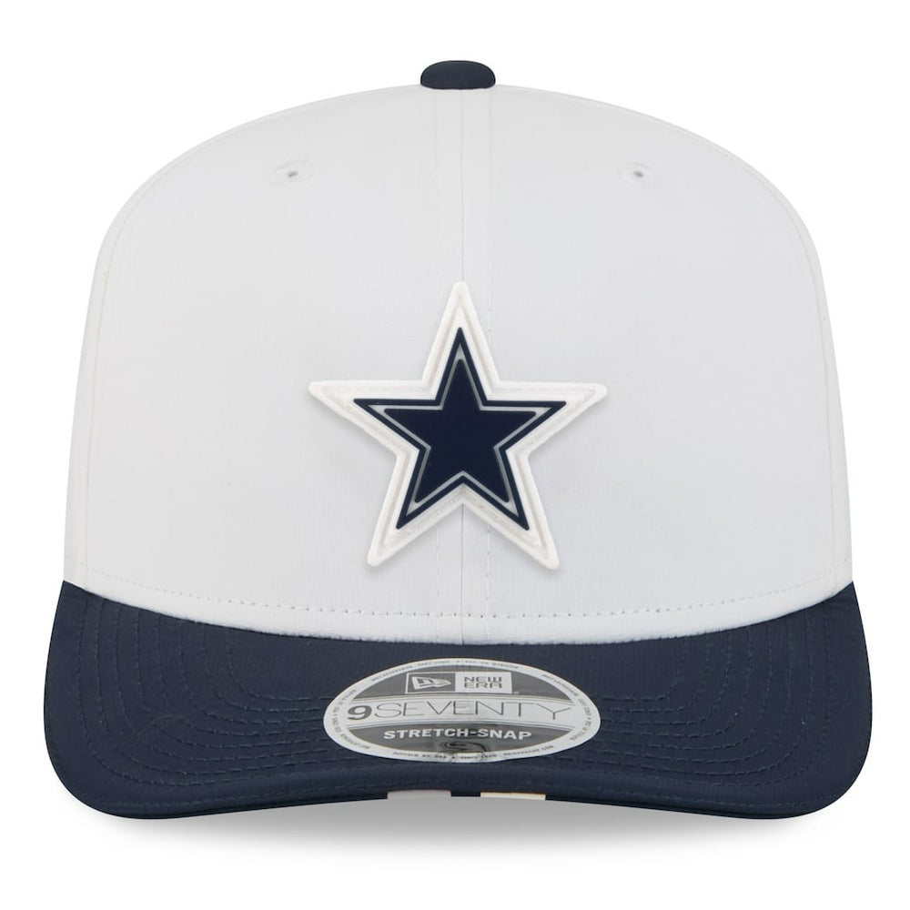 Dallas Cowboys New Era 2025 NFL Training Camp 9SEVENTY Adjustable Hat - White/Navy Hats