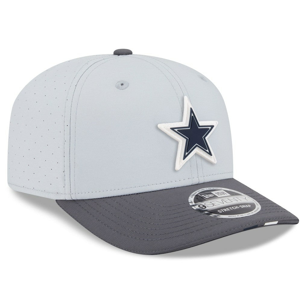 Dallas Cowboys New Era 2025 NFL Training Camp 9SEVENTY Adjustable Hat - Gray/Graphite Hats