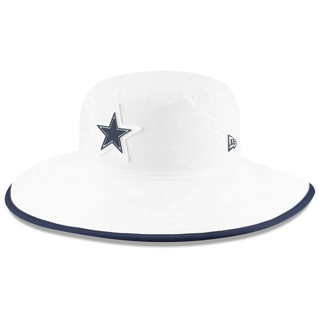 Dallas Cowboys New Era 2025 NFL Training Camp Panama Bucket Hat - White Hats