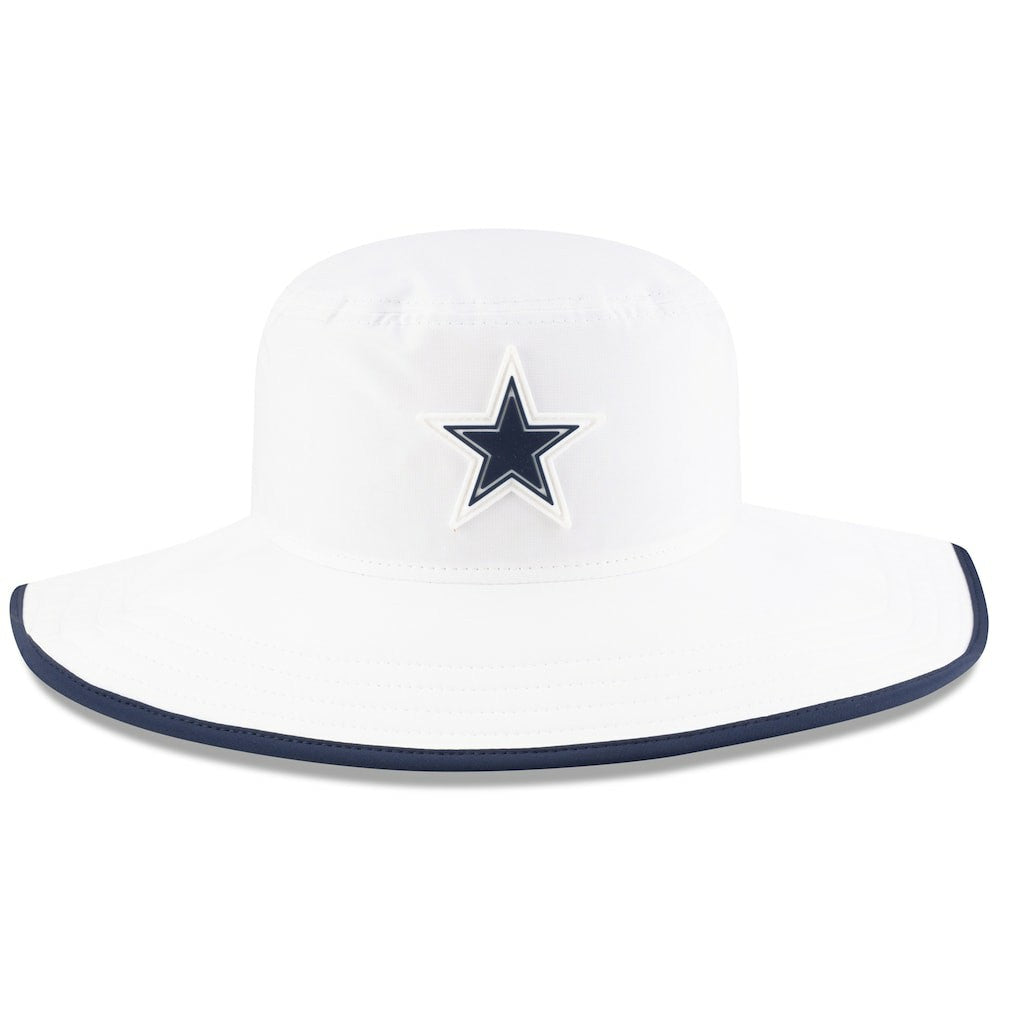 Dallas Cowboys New Era 2025 NFL Training Camp Panama Bucket Hat - White Hats