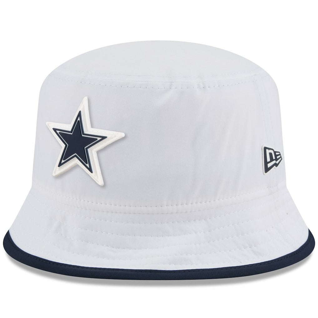 Dallas Cowboys New Era 2025 NFL Training Camp Stretch Bucket Hat - White Hats