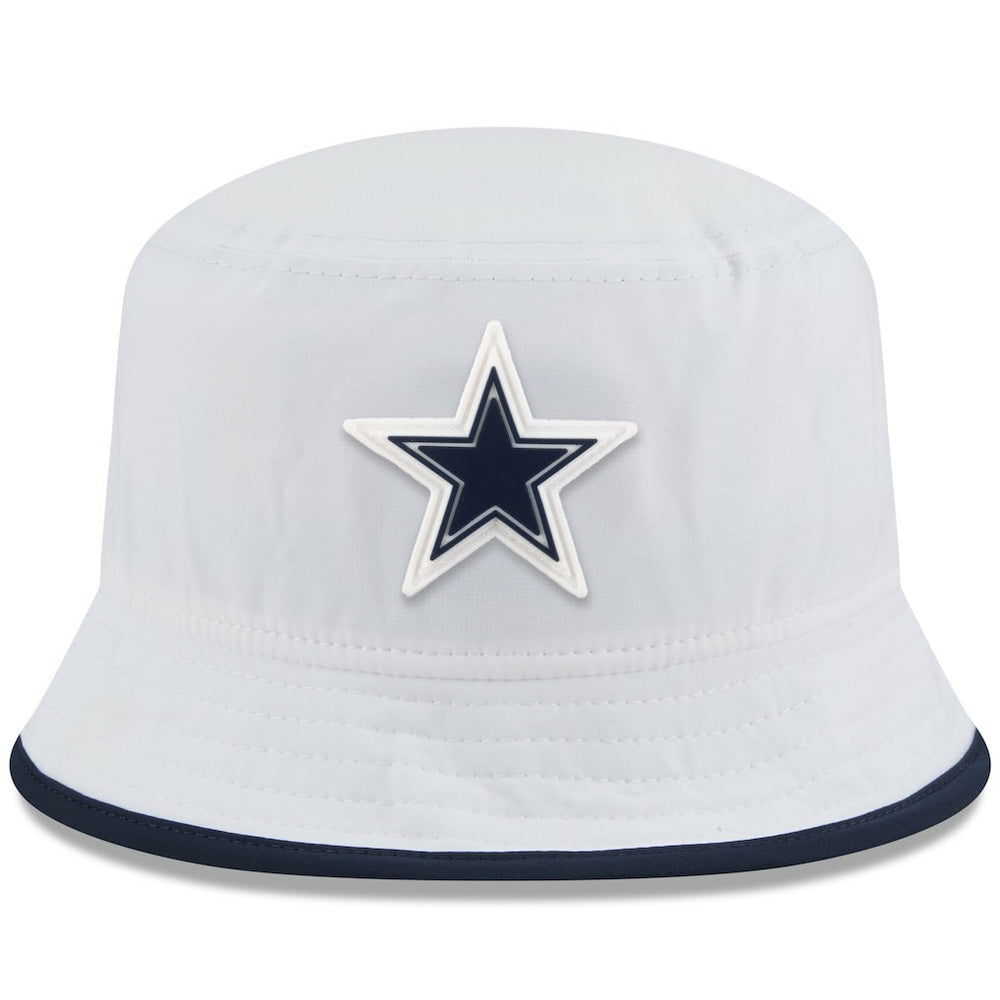 Dallas Cowboys New Era 2025 NFL Training Camp Stretch Bucket Hat - White Hats