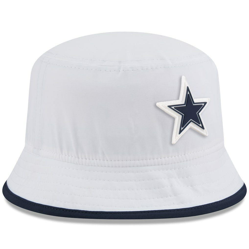 Dallas Cowboys New Era 2025 NFL Training Camp Stretch Bucket Hat - White Hats