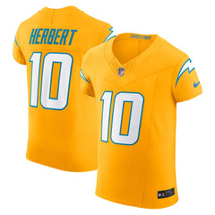 Justin Herbert Los Angeles Chargers Alternate Charger Power Vapor F.U.S.E. Elite Jersey - Gold Jerseys