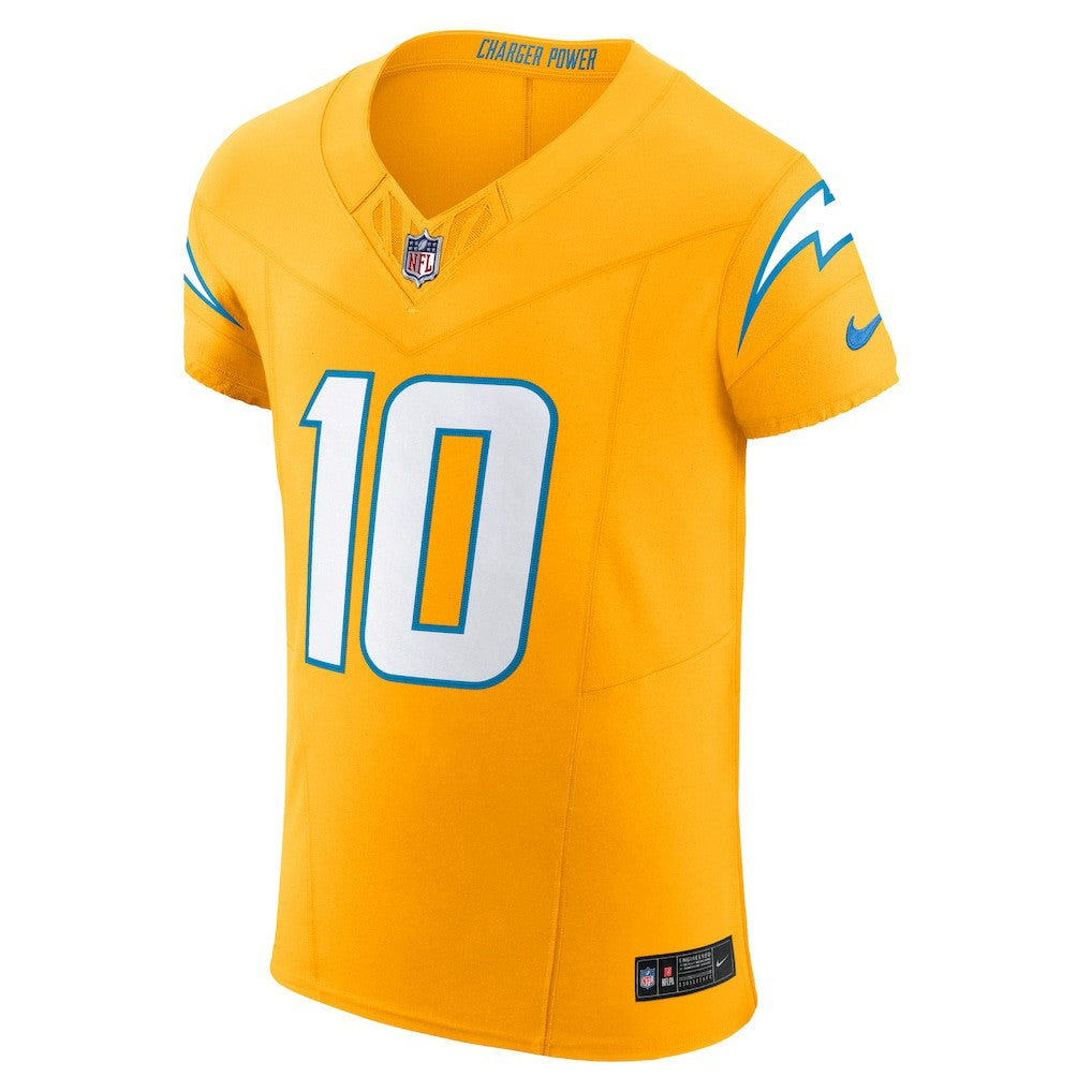 Justin Herbert Los Angeles Chargers Alternate Charger Power Vapor F.U.S.E. Elite Jersey - Gold Jerseys