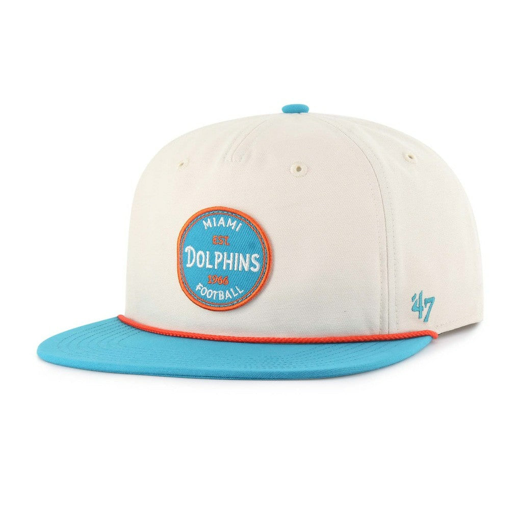 Miami Dolphins '47 Payson Captain Adjustable Hat - Natural Hats
