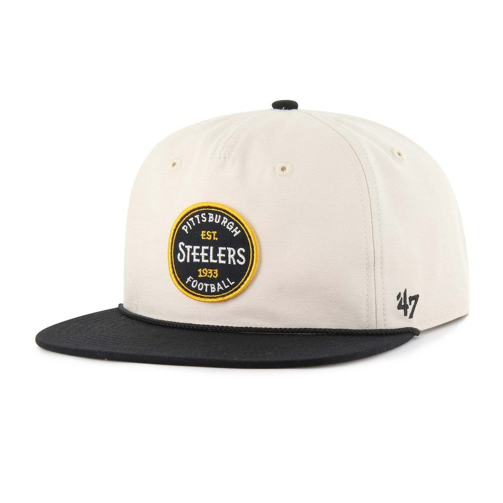 Pittsburgh Steelers '47 Payson Captain Adjustable Hat - Natural Hats
