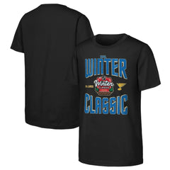 St. Louis Blues Youth 2025 NHL Winter Classic Game Day T-Shirt - Black | US 202525306