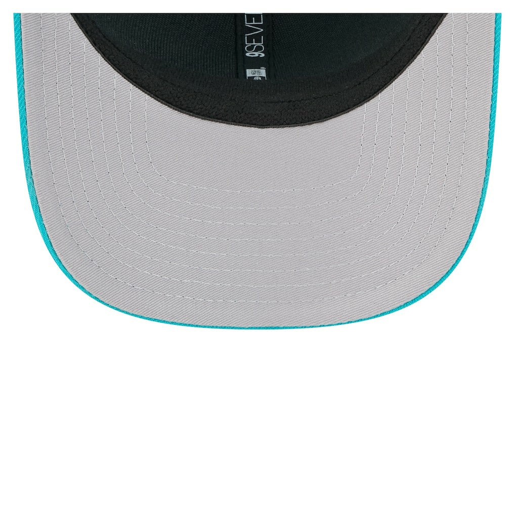 Miami Dolphins New Era Team Collection 9SEVENTY Stretch-Snap Adjustable Hat - Aqua Hats
