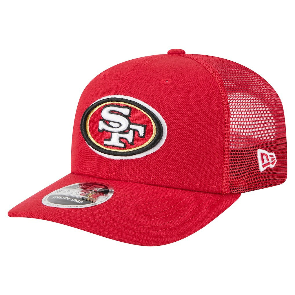 San Francisco 49ers New Era Team Collection 9SEVENTY Stretch-Snap Adjustable Hat - Scarlet Hats