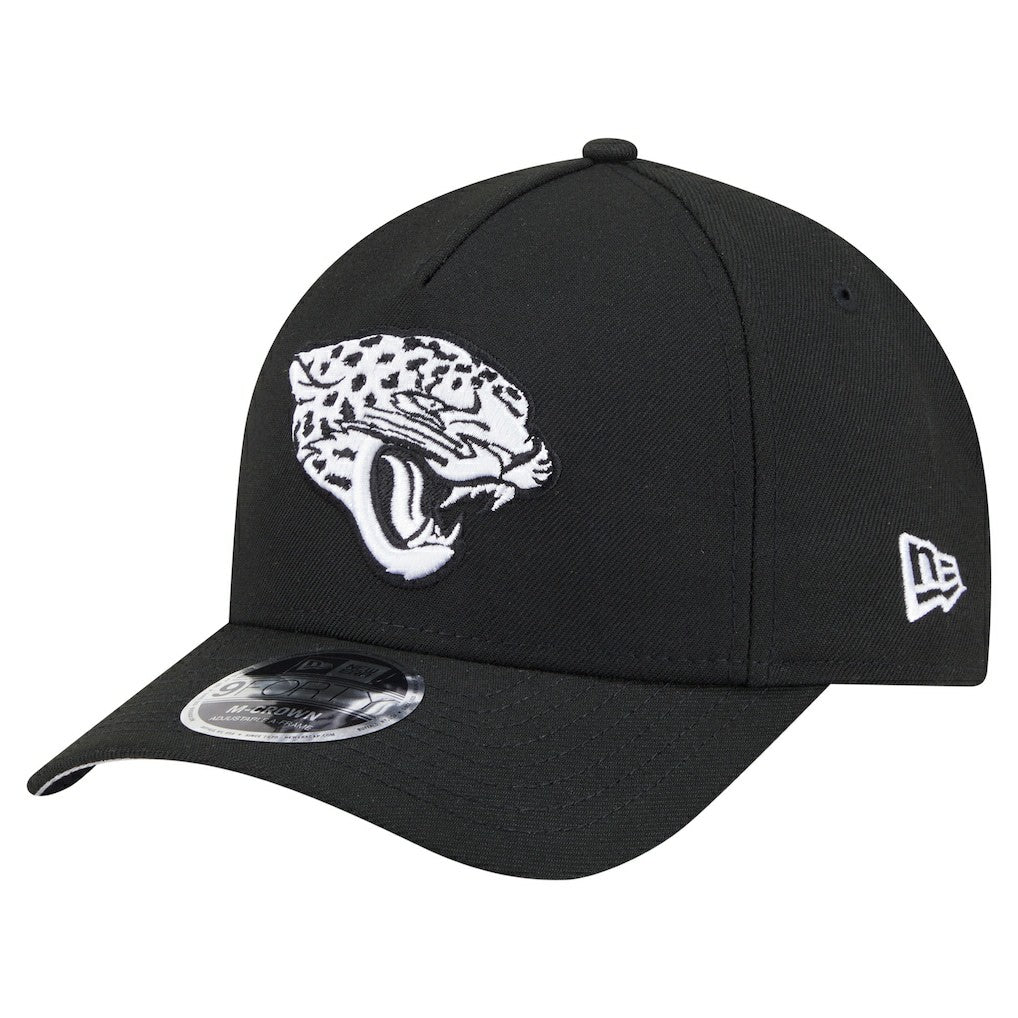 Jacksonville Jaguars New Era Team Collection 9FORTY M-Crown A-Frame Adjustable Hat - Black Hats