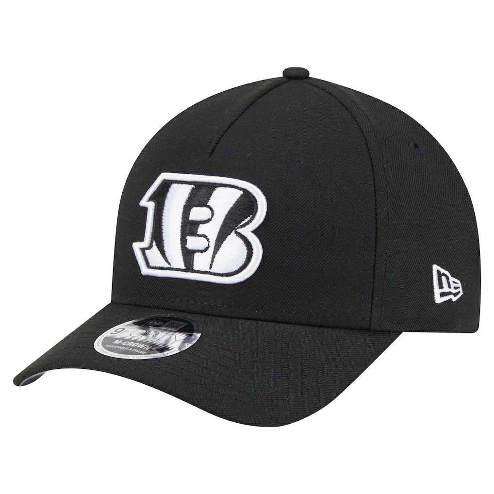 Cincinnati Bengals New Era Team Collection 9FORTY M-Crown A-Frame Adjustable Hat - Black Hats