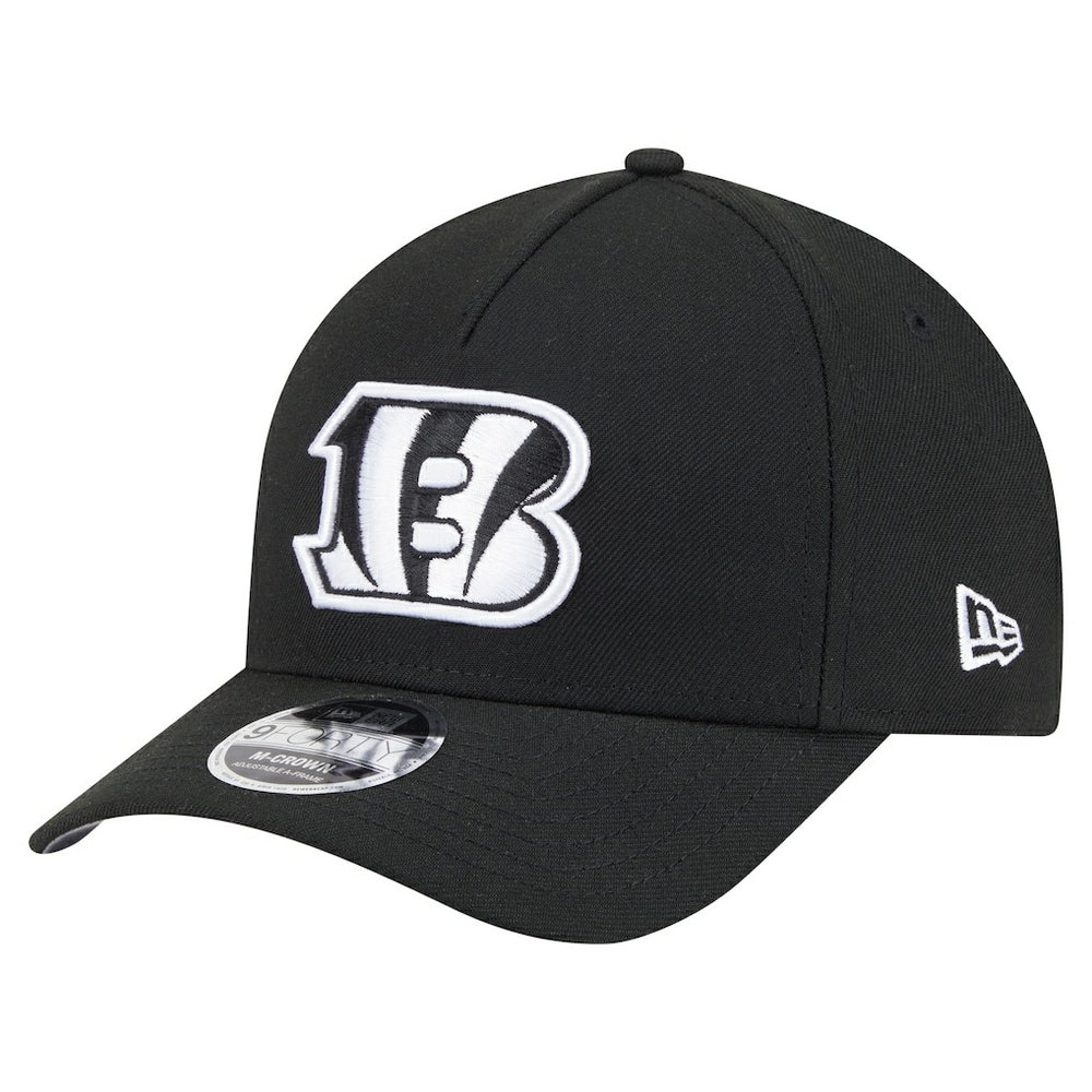 Cincinnati Bengals New Era Team Collection 9FORTY M-Crown A-Frame Adjustable Hat - Black Hats