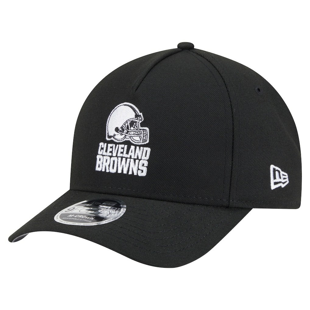 Cleveland Browns New Era Team Collection 9FORTY M-Crown A-Frame Adjustable Hat - Black Hats