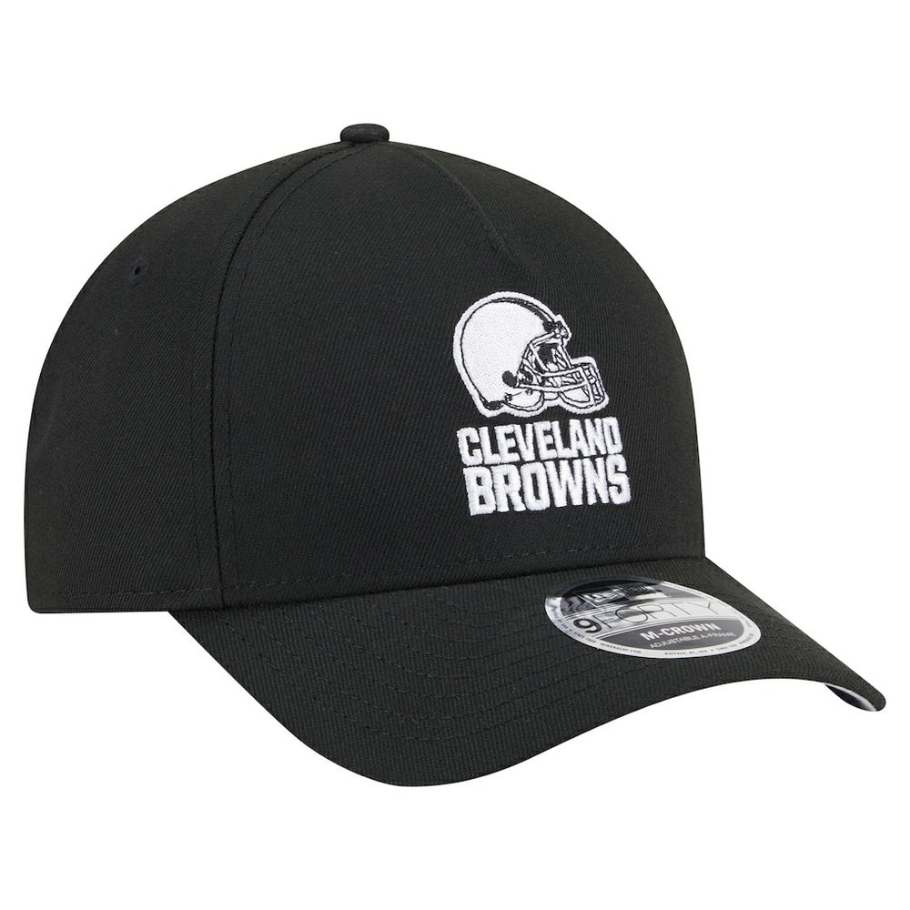 Cleveland Browns New Era Team Collection 9FORTY M-Crown A-Frame Adjustable Hat - Black Hats
