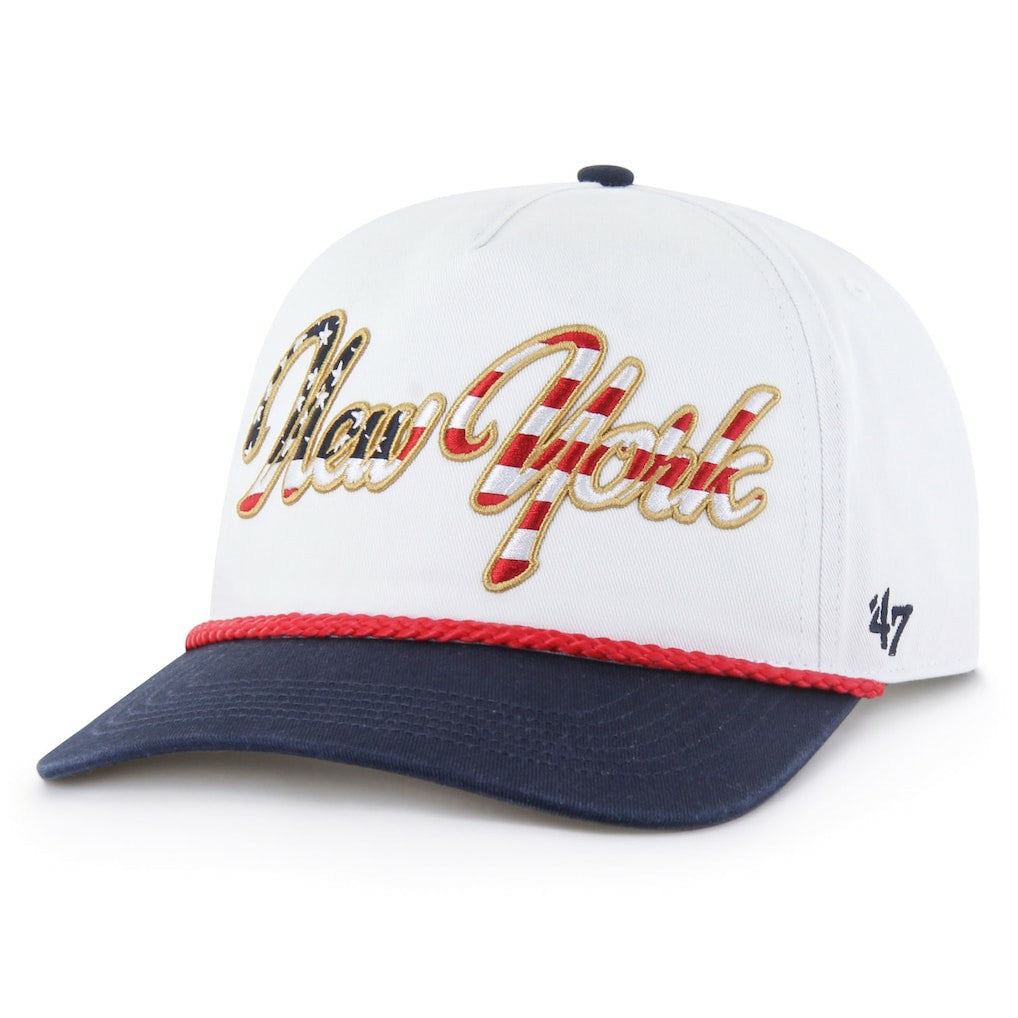 New York Giants '47 Patriotic Overhand Hitch Adjustable Hat - White Hats