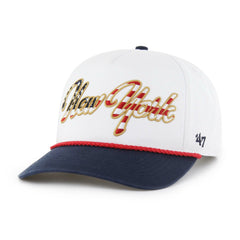 New York Jets '47 Patriotic Overhand Hitch Adjustable Hat - White Hats