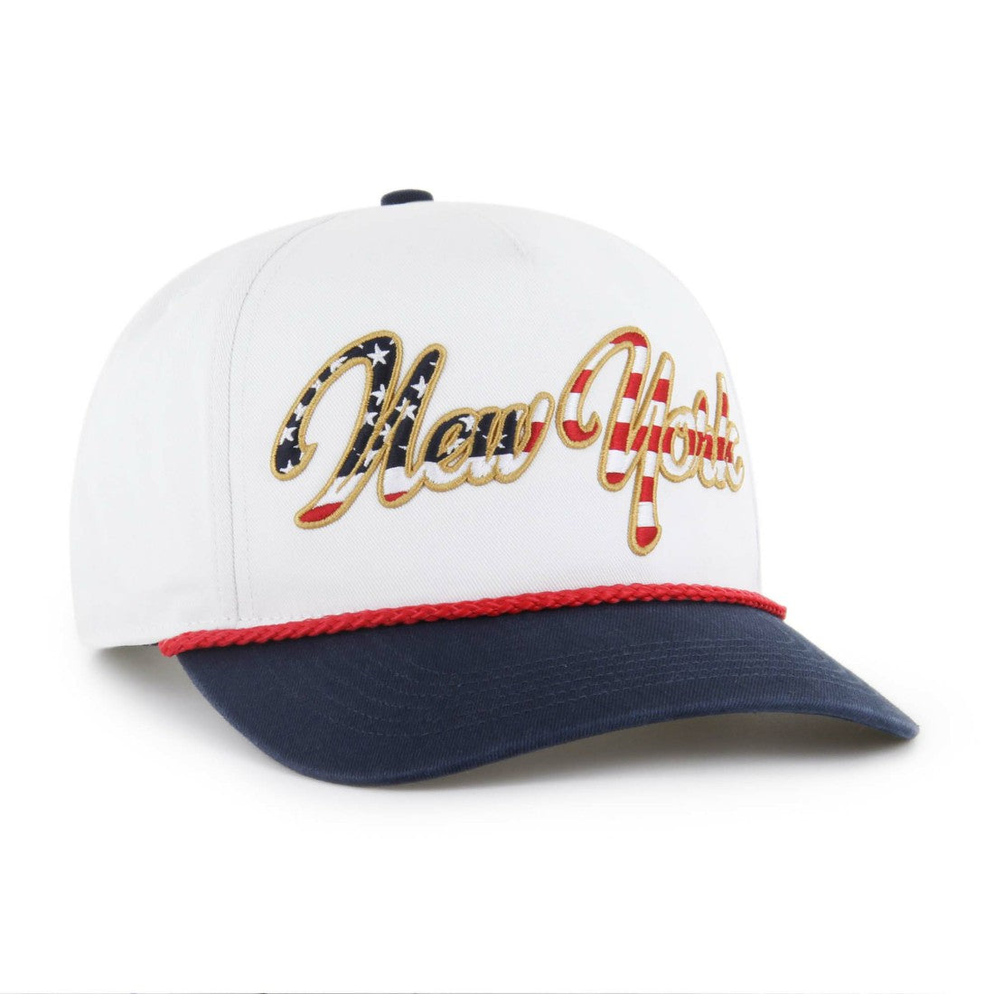 New York Jets '47 Patriotic Overhand Hitch Adjustable Hat - White Hats