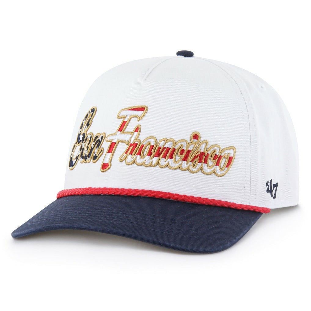 San Francisco 49ers '47 Patriotic Overhand Hitch Adjustable Hat - White Hats