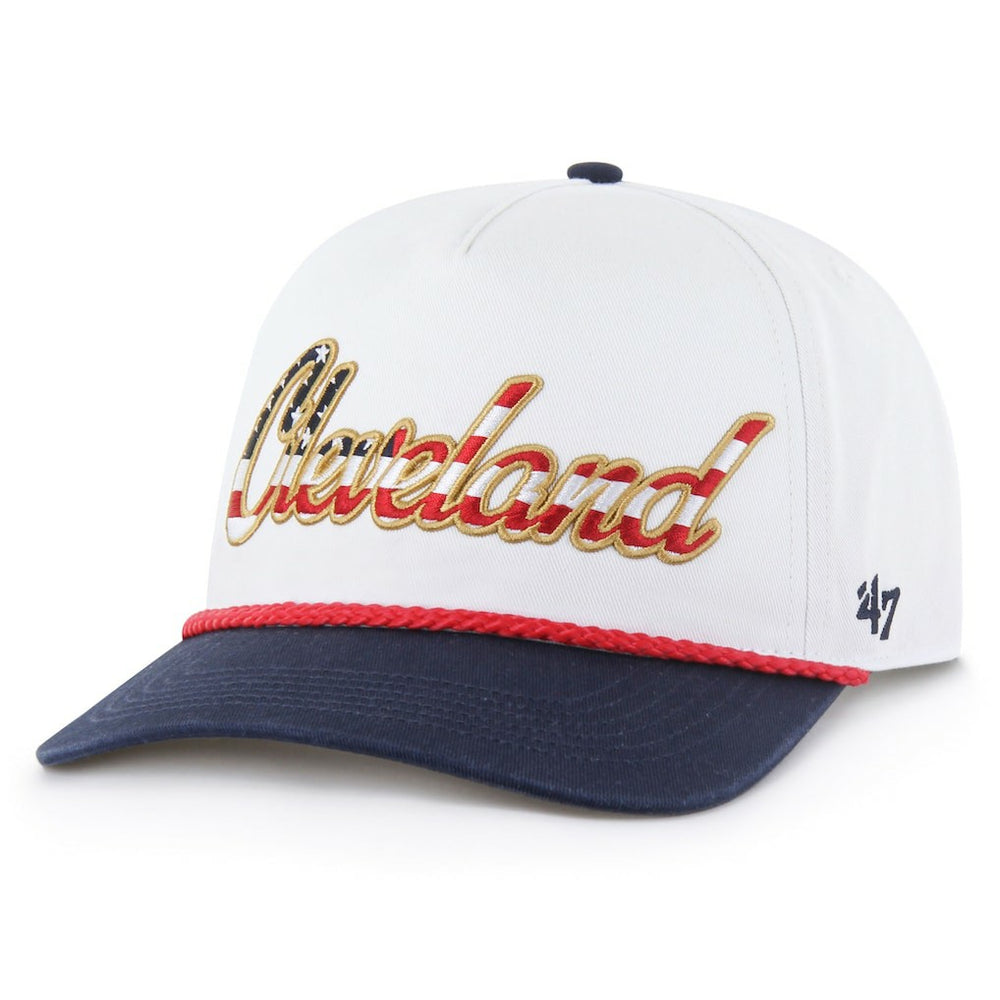 Cleveland Browns '47 Patriotic Overhand Hitch Adjustable Hat - White Hats