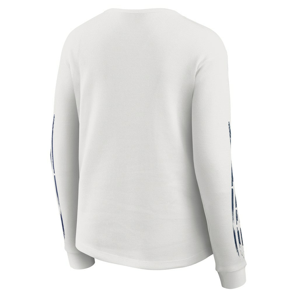 Dallas Cowboys WEAR by Erin Andrews Women's Graphic Waffle Long-Sleeve T-Shirt - White T-shirts