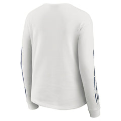 Dallas Cowboys WEAR by Erin Andrews Women's Graphic Waffle Long-Sleeve T-Shirt - White T-shirts