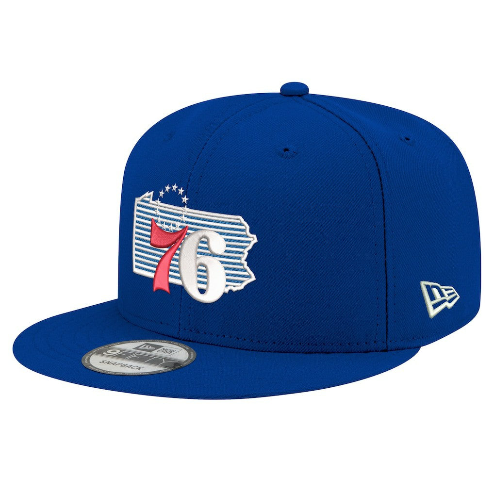 Philadelphia 76ers State Pride 9FIFTY Snapback Hat Royal - New Era