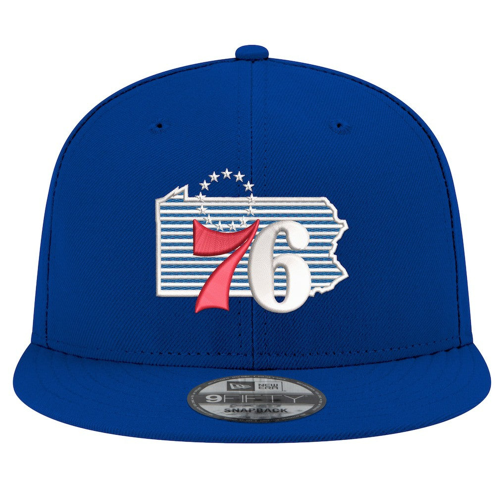 Philadelphia 76ers State Pride 9FIFTY Snapback Hat Royal - New Era