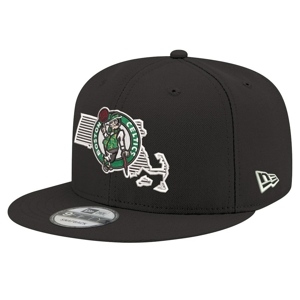 Boston Celtics State Pride 9FIFTY Snapback Hat Black - New Era