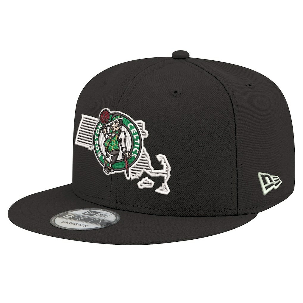Boston Celtics State Pride 9FIFTY Snapback Hat Black - New Era