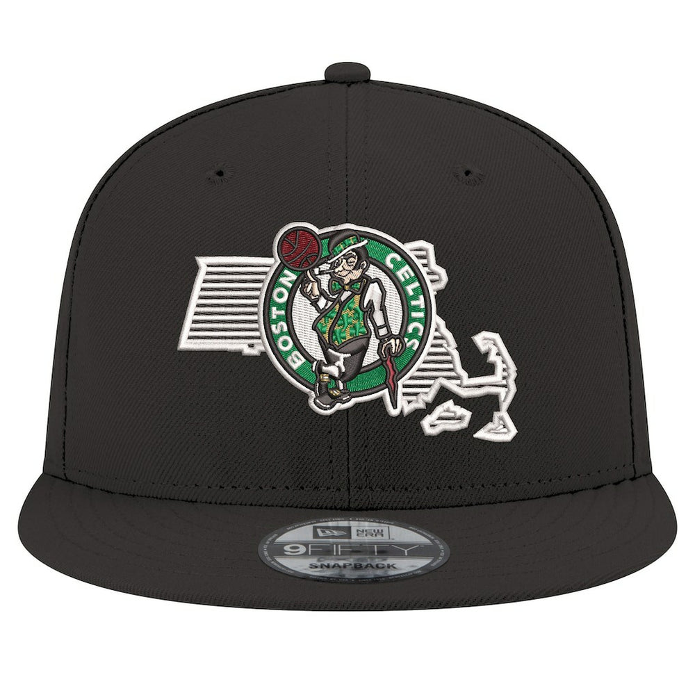 Boston Celtics State Pride 9FIFTY Snapback Hat Black - New Era
