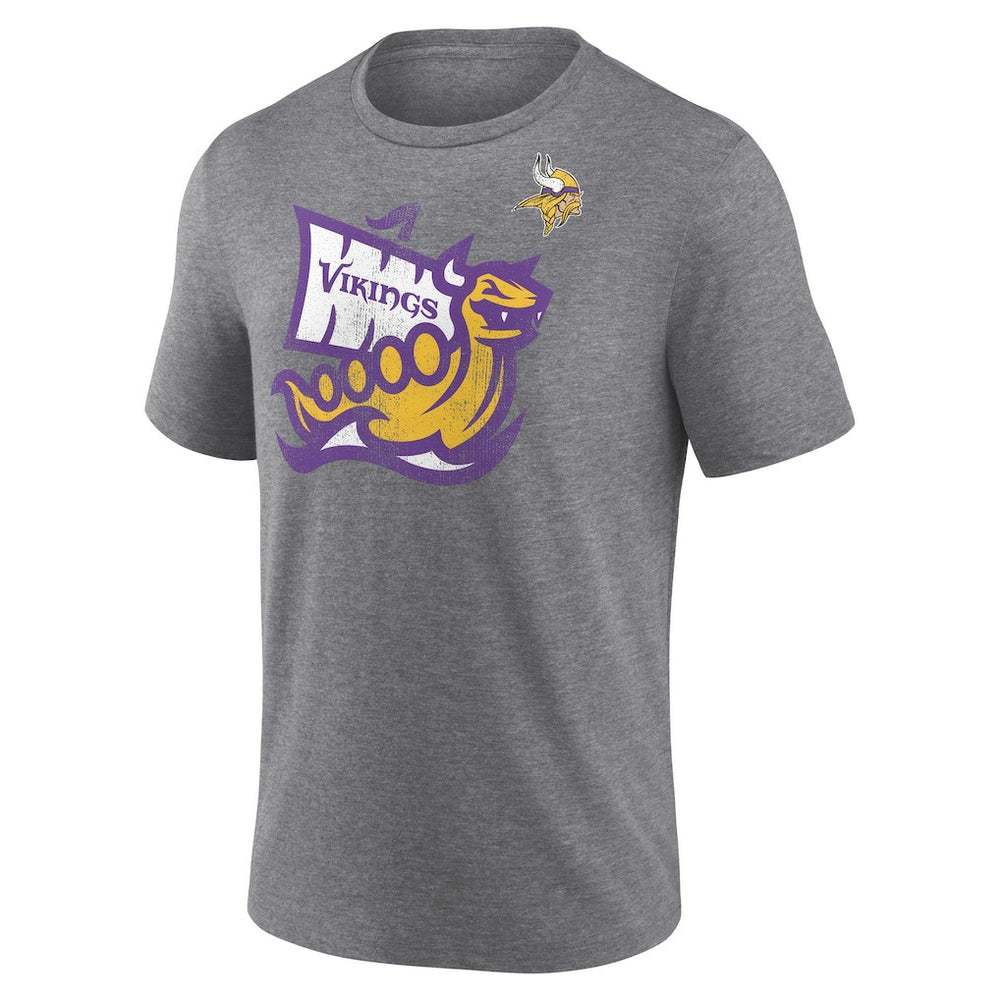 Minnesota Vikings Hot Route Tri-Blend T-Shirt - Heather Gray T-shirts