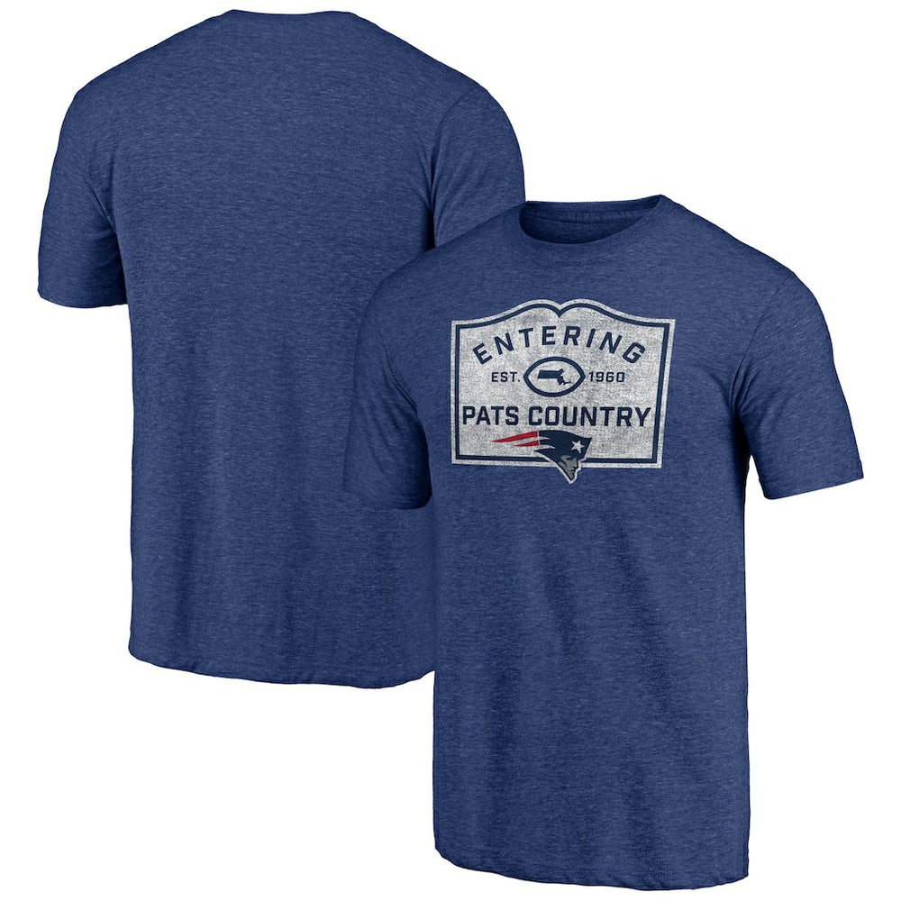 New England Patriots Hot Route Tri-Blend T-Shirt - Navy T-shirts