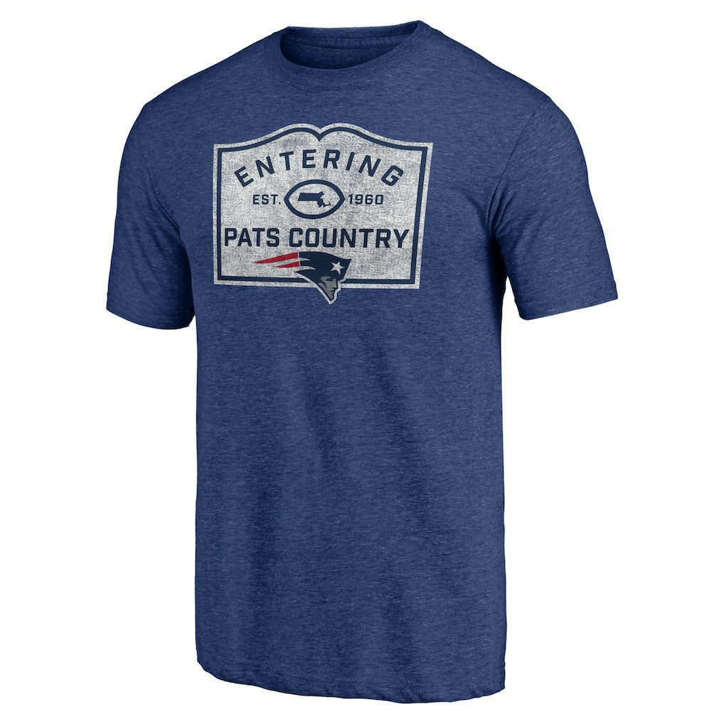 New England Patriots Hot Route Tri-Blend T-Shirt - Navy T-shirts