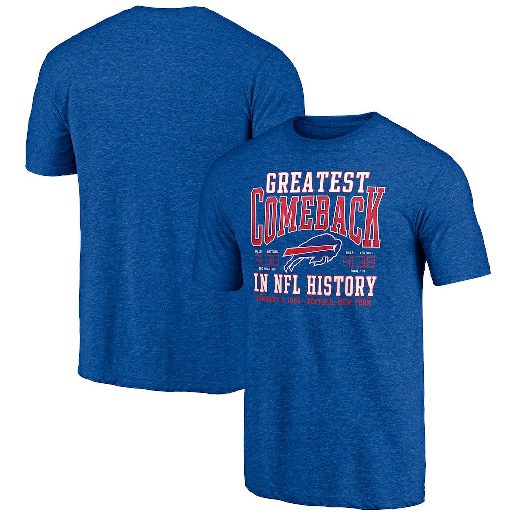 Buffalo Bills Vintage Tri-Blend T-Shirt - Royal T-shirts