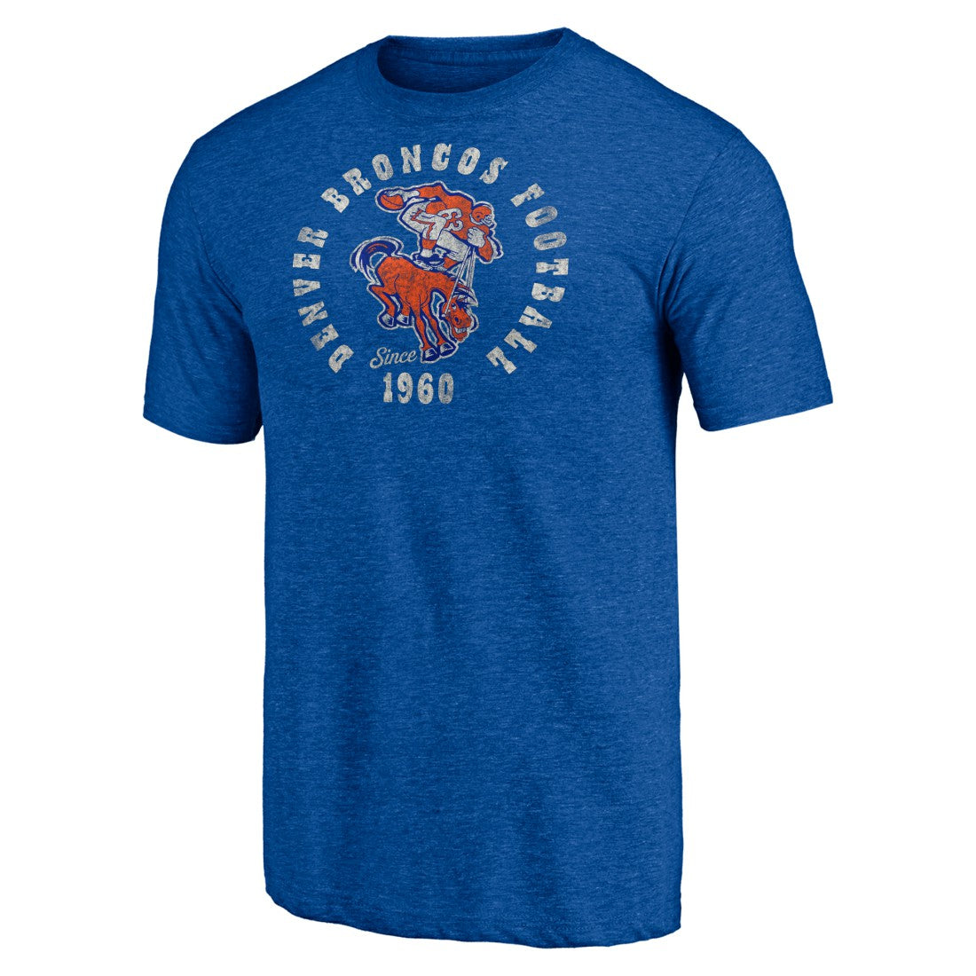 Denver Broncos Vintage Tri-Blend T-Shirt - Royal T-shirts