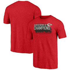 Kansas City Chiefs Vintage Tri-Blend T-Shirt - Red T-shirts