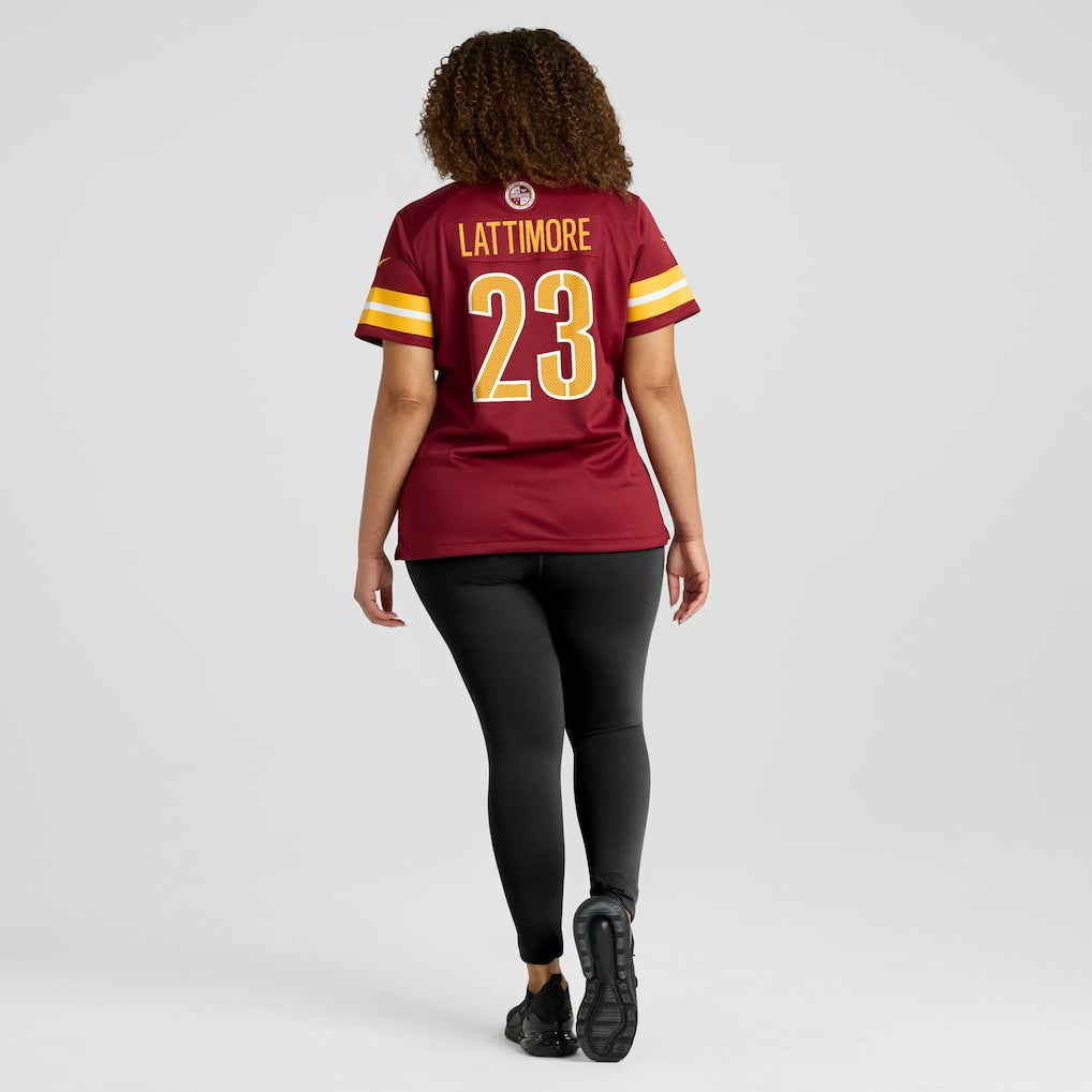 Marshon Lattimore Washington Commanders Women's Team Game Jersey - Burgundy Jerseys