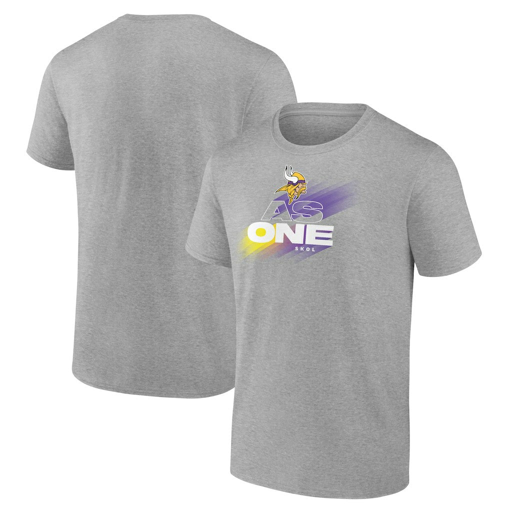 Minnesota Vikings As One Skol T-Shirt - Heather Gray T-shirts