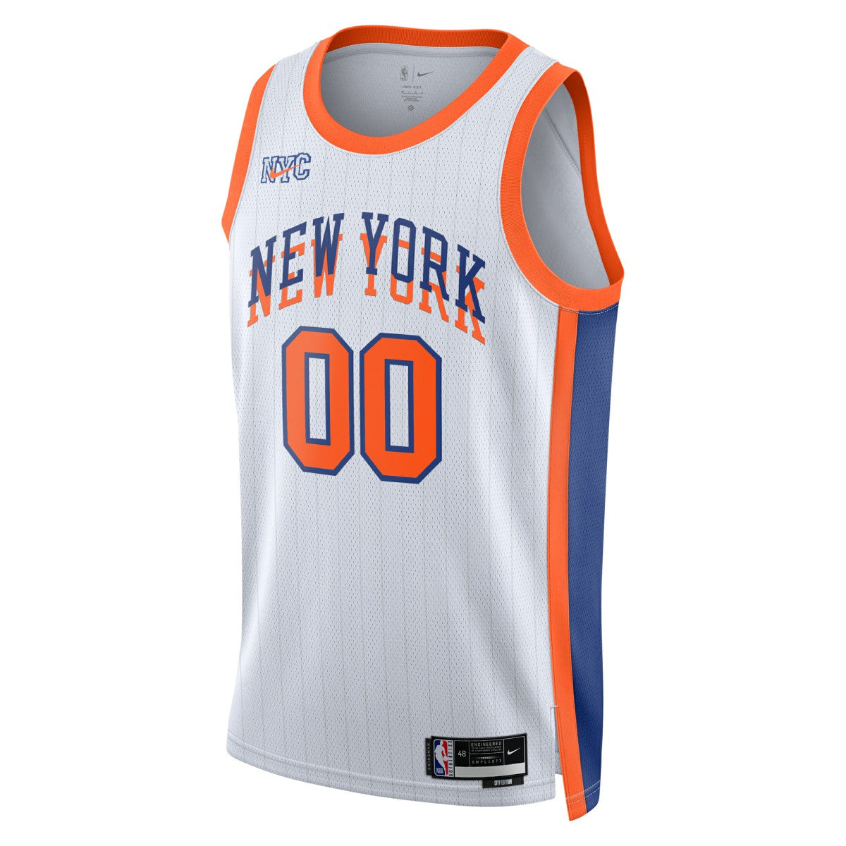 New York Knicks Unisex 2024/25 Custom Swingman Jersey City Edition White - Nike