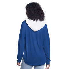 Golden State Warriors G-III 4Her by Carl Banks Women's Bench Player Oversized Long Sleeve Hooded Top Royal