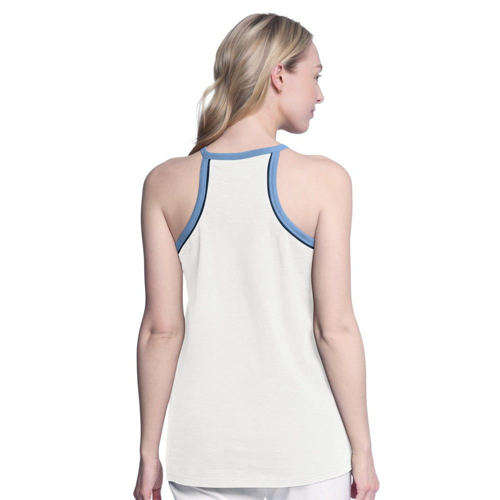 Memphis Grizzlies G-III 4Her by Carl Banks Women's Curveball Racerback Scoop Neck Slub Tank Top White