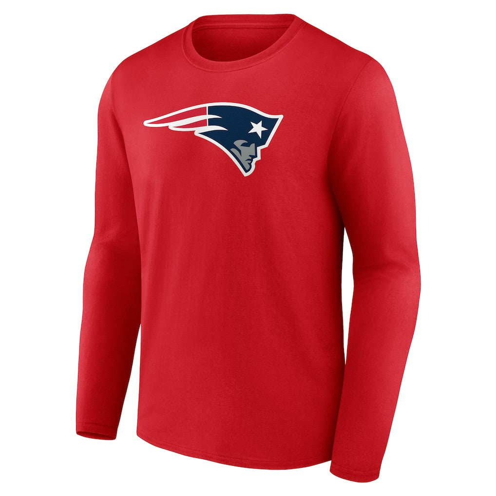 New England Patriots Primary Logo Long Sleeve T-Shirt - Red T-shirts
