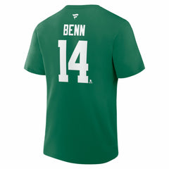 Jamie Benn Dallas Stars Fanatics Captain Authentic Stack Name & Number T-Shirt - Kelly Green | US 202531960