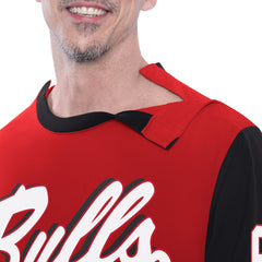 Chicago Bulls G-III Sports by Carl Banks Adaptive Rugby Long Sleeve Top Red