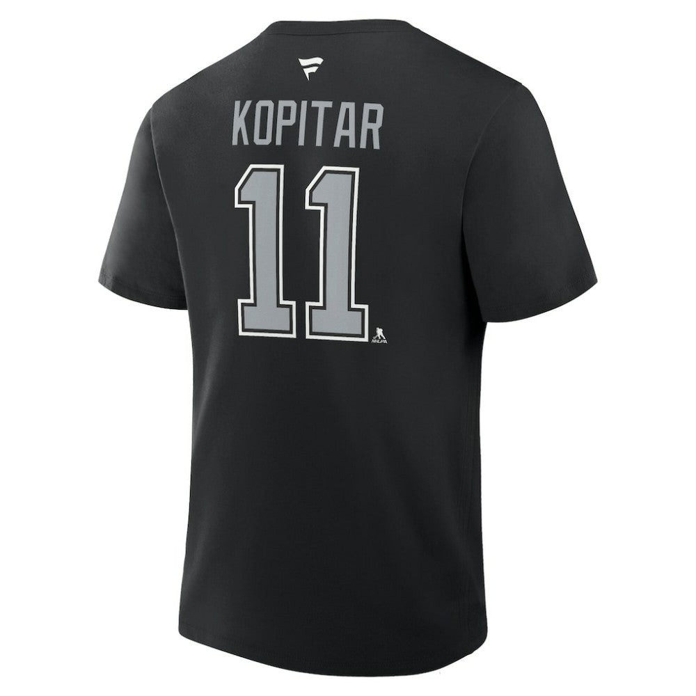 Anze Kopitar Los Angeles Kings Fanatics Authentic Stack Name & Number T-Shirt - Black | US 202532967