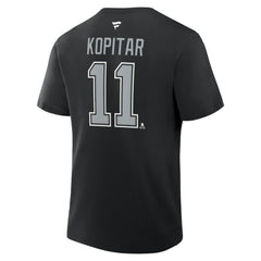 Anze Kopitar Los Angeles Kings Fanatics Authentic Stack Name & Number T-Shirt - Black | US 202532967