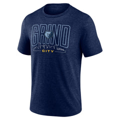 Memphis Grizzlies Huddle Tri-Blend T-Shirt Navy