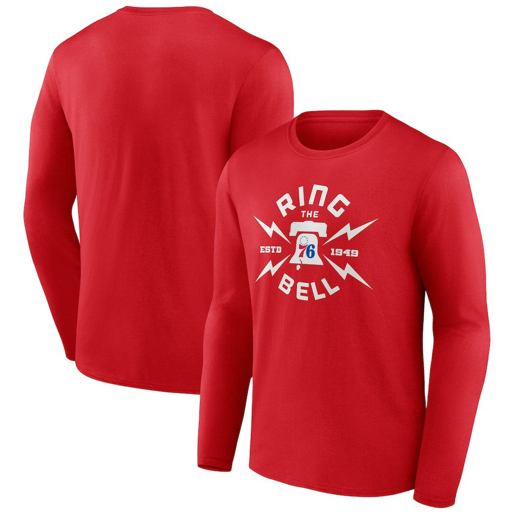 Philadelphia 76ers Huddle Long Sleeve T-Shirt Red outlet